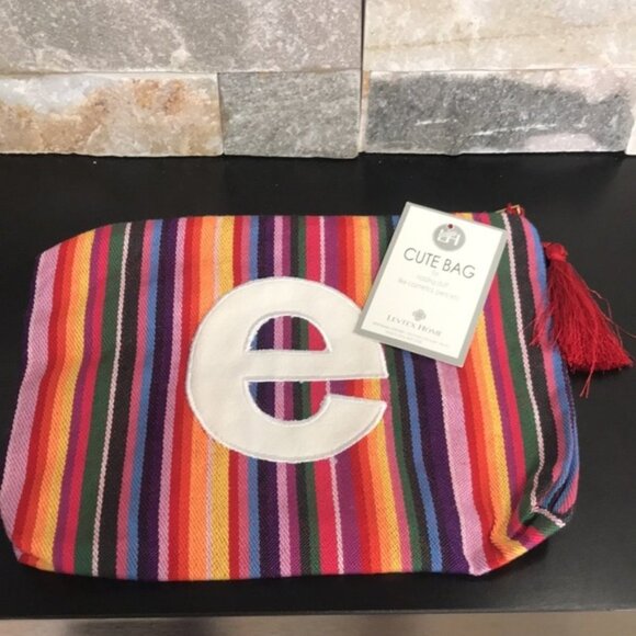 Levtex Cabo Initial Zip Pouch - Picture 2 of 5